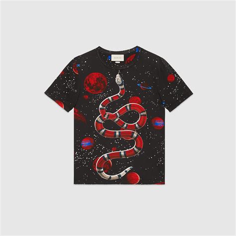 gucci space snake t shirt|white gucci shirt with snake.